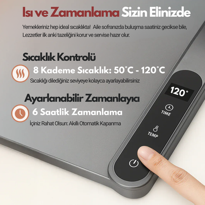 Borgana HeatMat™ – Akıllı Yemek Isıtıcı Mat