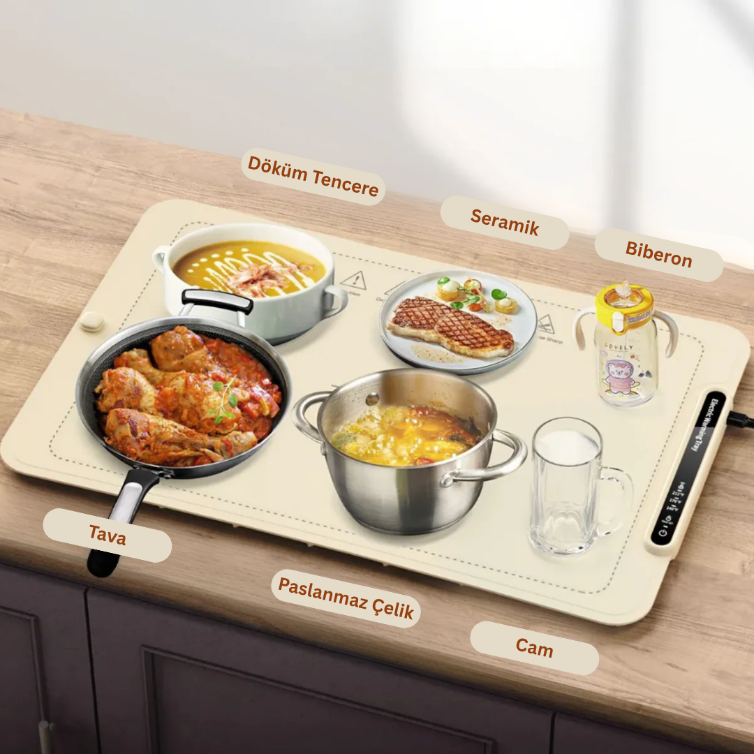 Borgana HeatMat™ – Akıllı Yemek Isıtıcı Mat